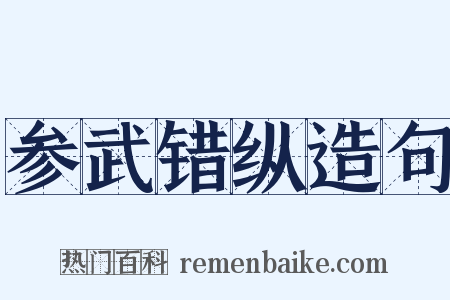 参武错纵造句是什么意思的图片